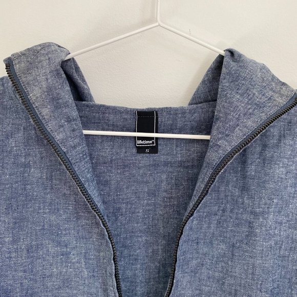 Lifetime Collective Chambray Pullover Rain Coat Men's Small - Picture 5 of 10